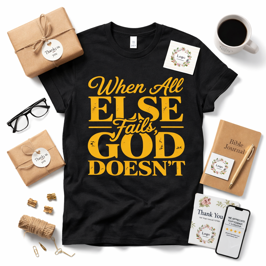 When All Else Falls God Doesn’t Screen Print Transfer
