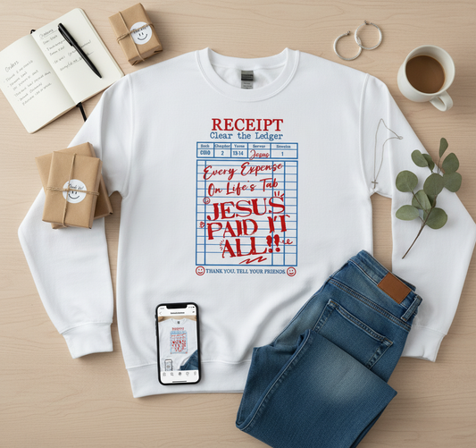 Jesus Paid It All Ready to Press Transfer