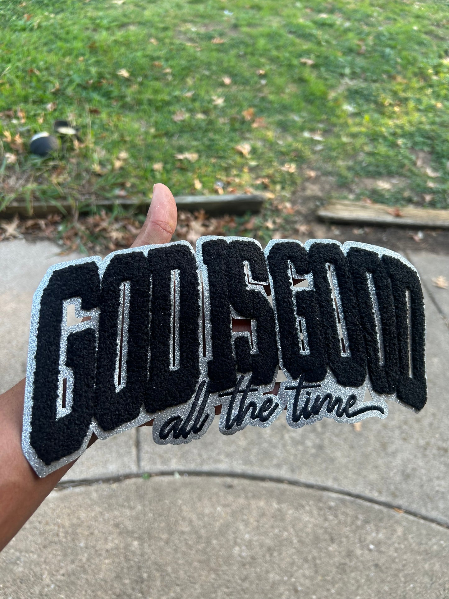 God is Good Chenille Patch