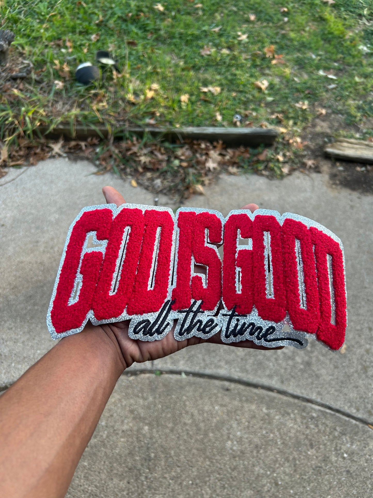 God is Good Chenille Patch