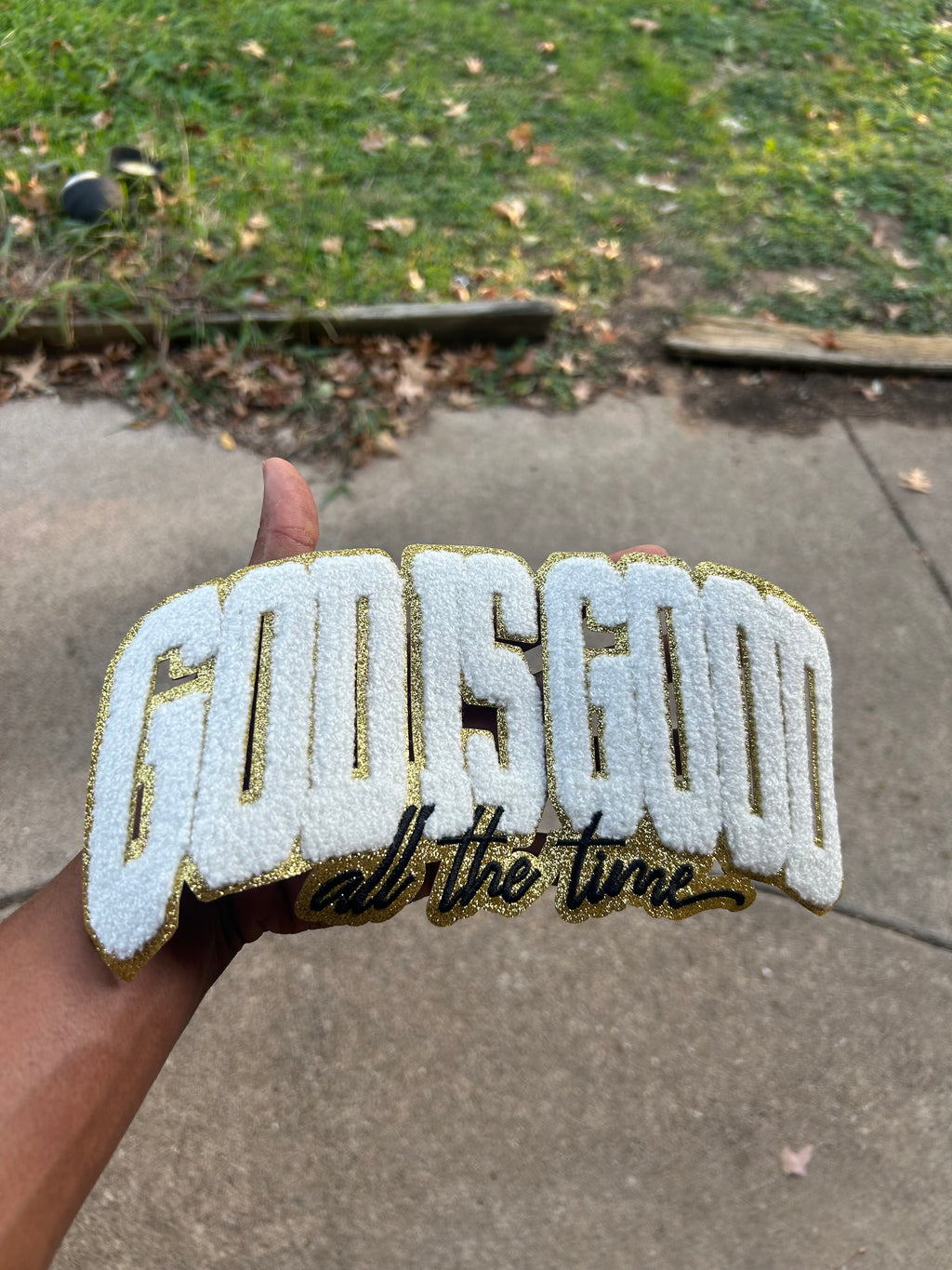 God is Good Chenille Patch