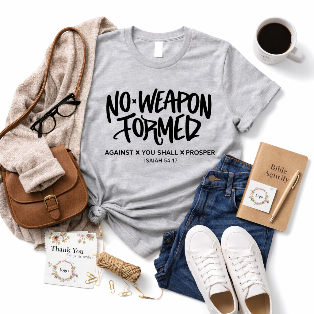 No Weapon Formed Screen Print Transfer