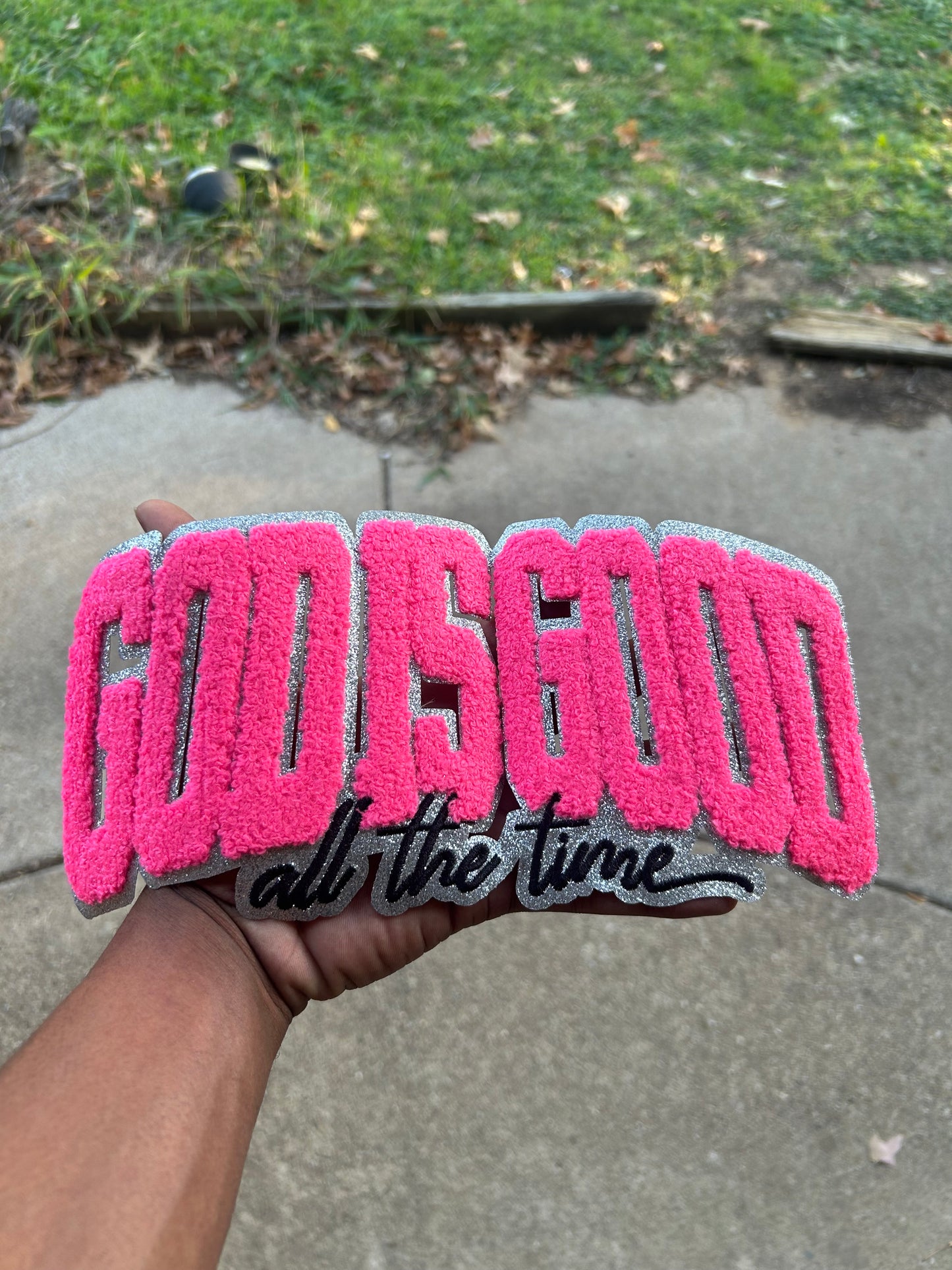 God is Good Chenille Patch