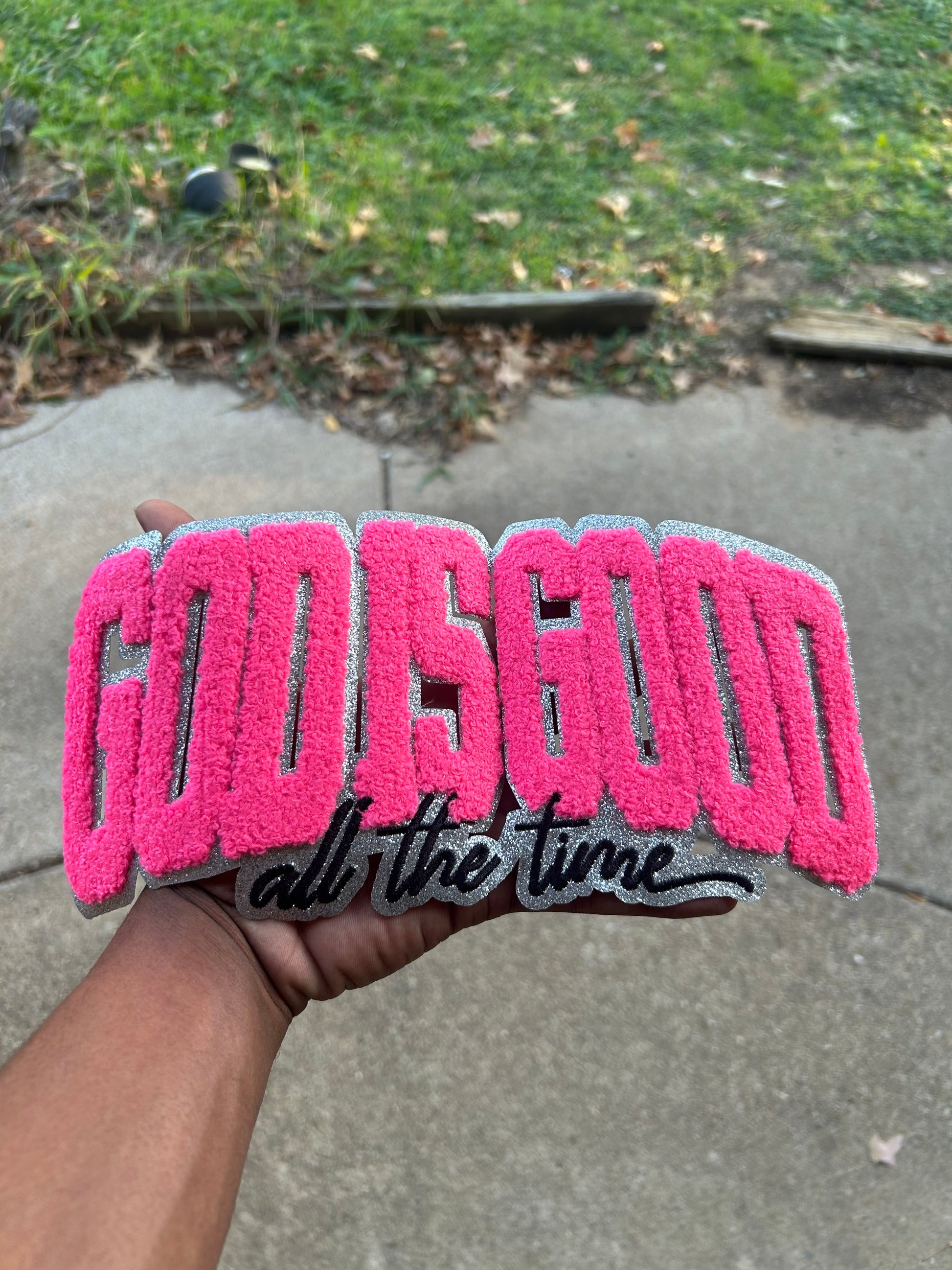 God is Good Chenille Patch