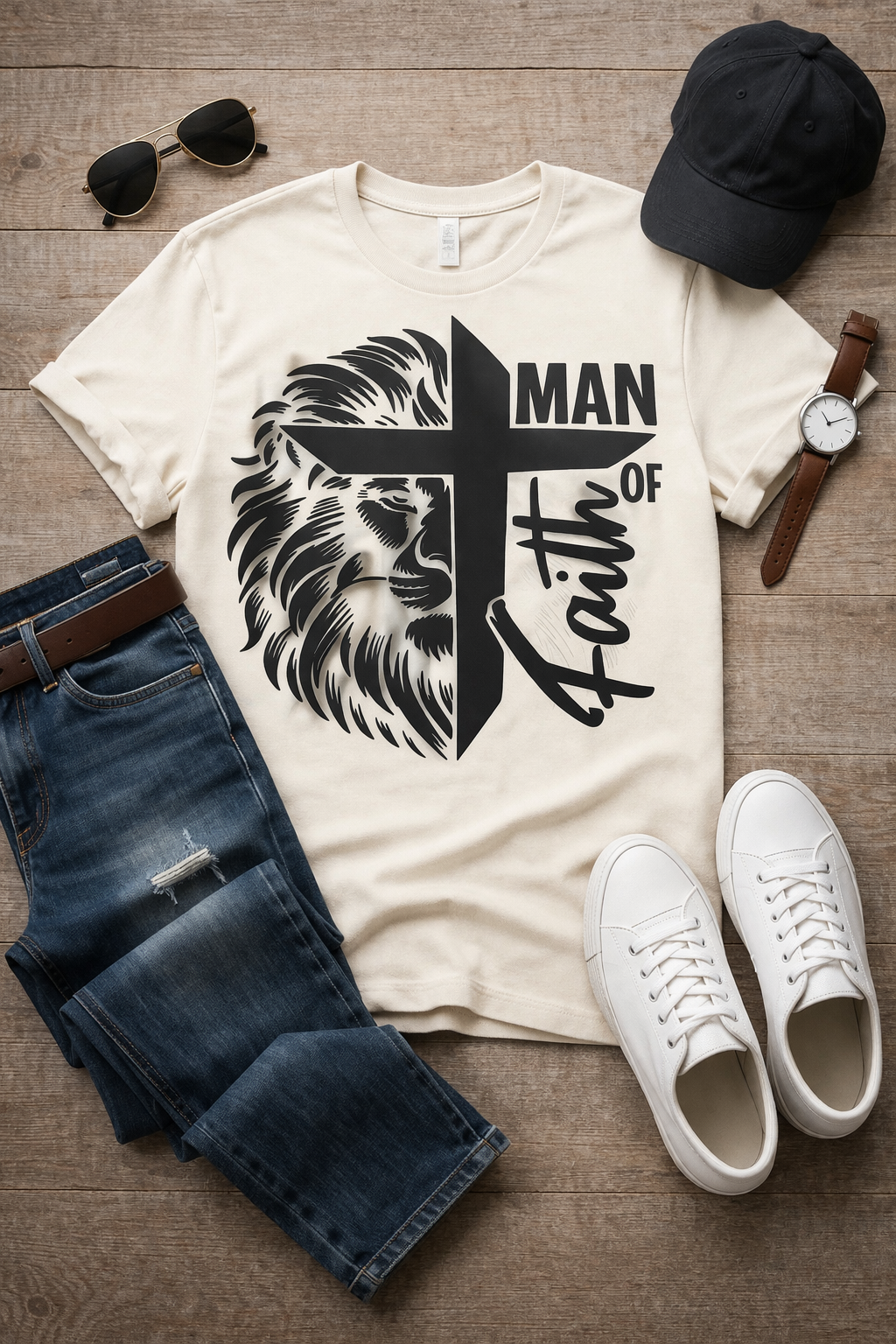 Man Of Faith Ready to Press Transfer (Men)