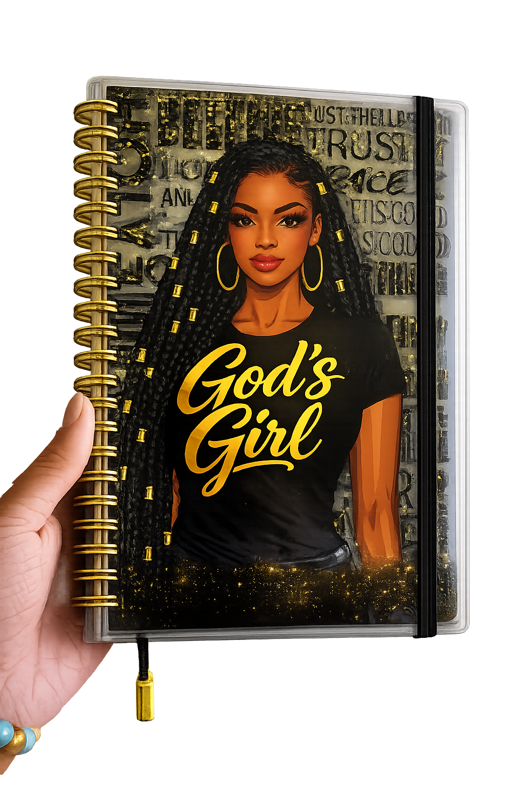 God’s Girl UV DTF Journal Transfer