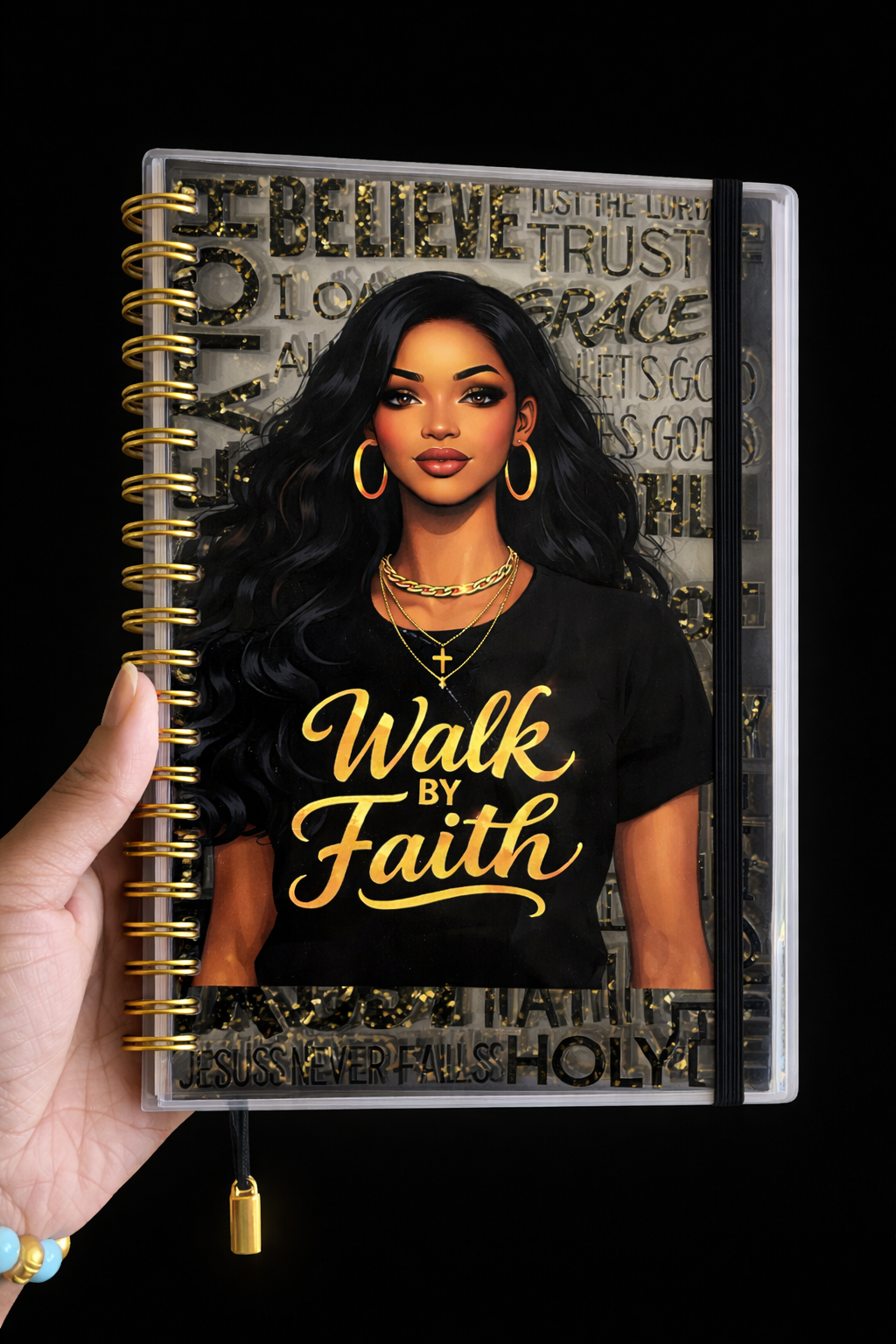 Walk by Faith UV DTF Journal Transfer