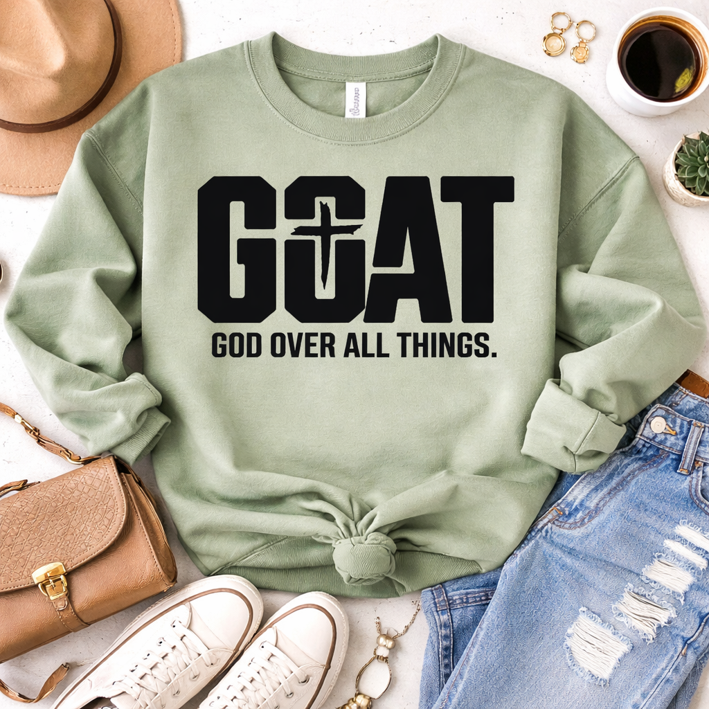 God Over All Things Screen Print Transfer