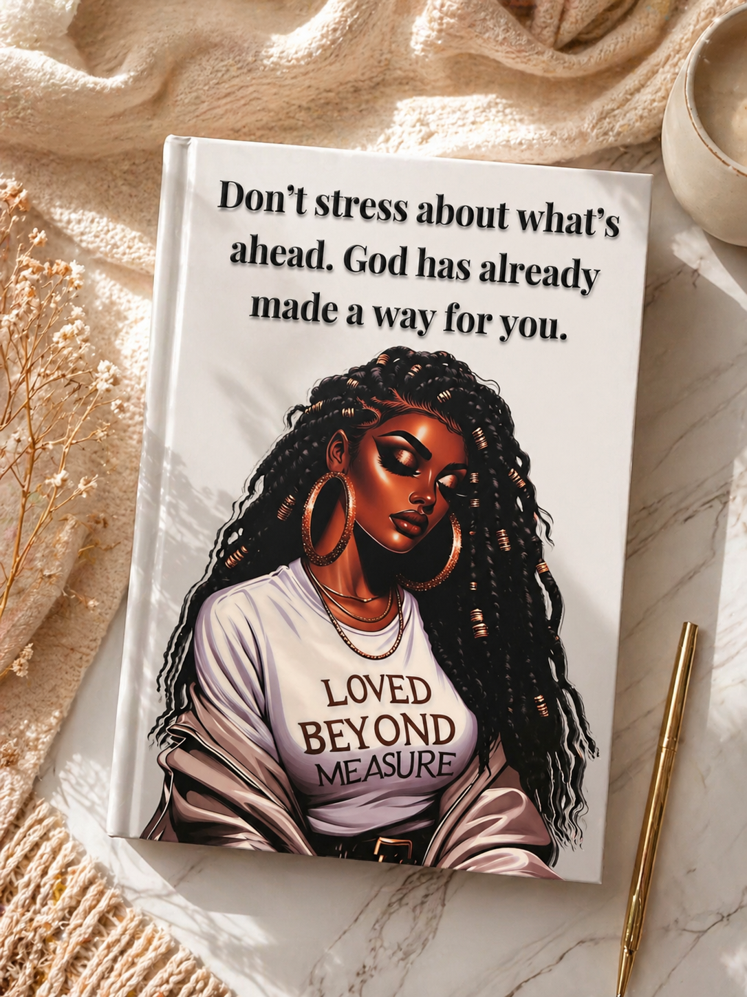 Don’t Stress About what’s Ahead UV DTF Journal Transfer