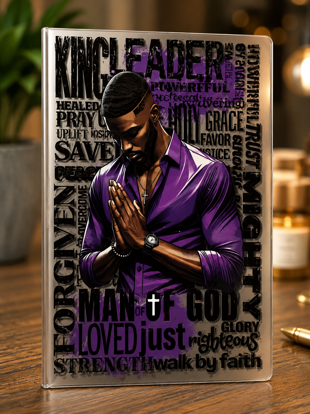 Man Of God UV DTF Journal Transfer