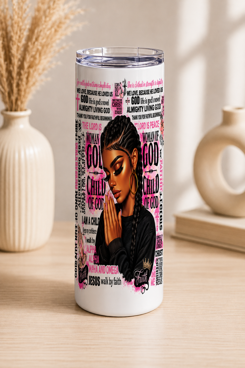 Prayer Hands UV DTF Tumbler Wrap