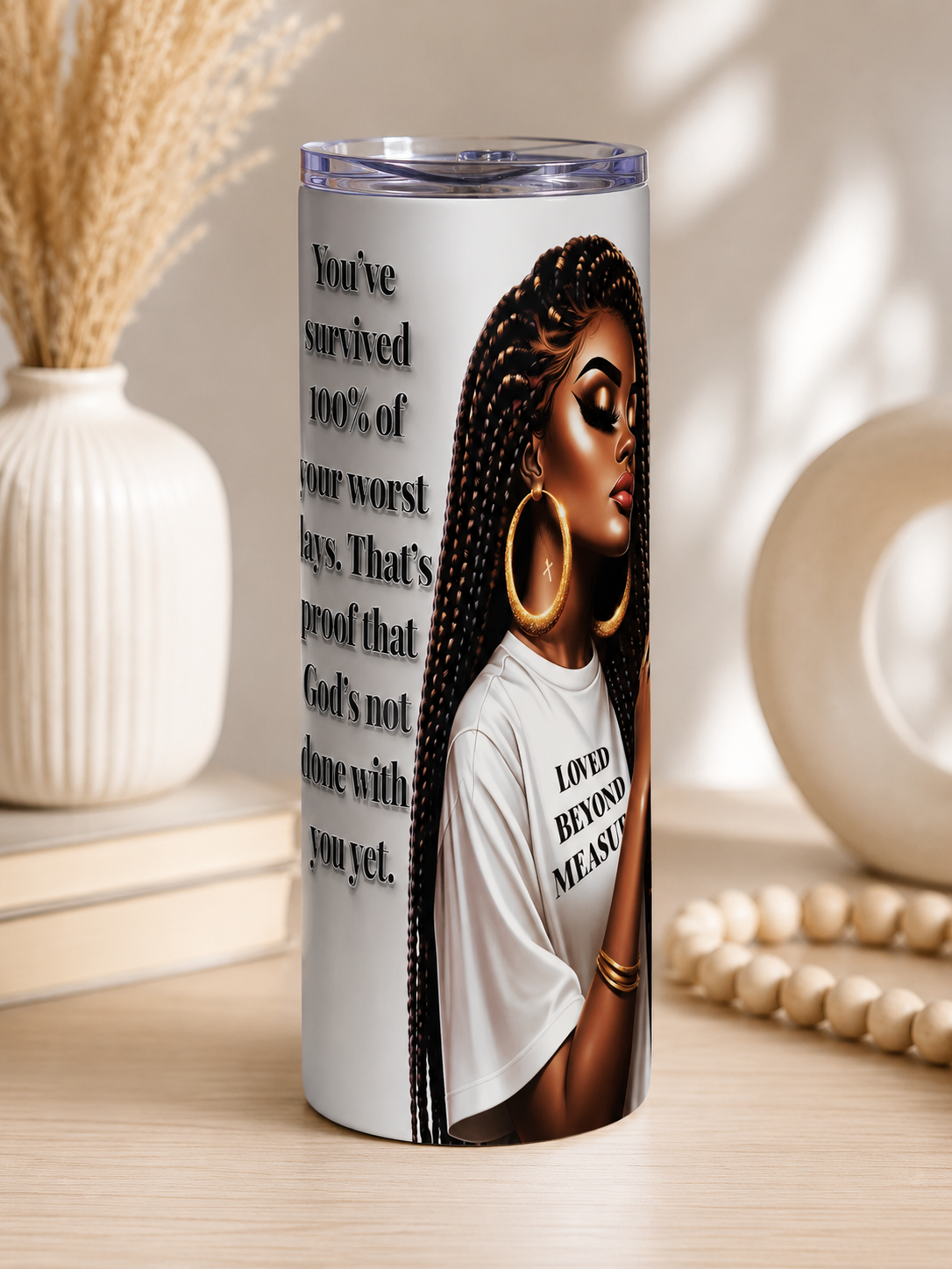 You survived UV DTF Tumbler Transfer