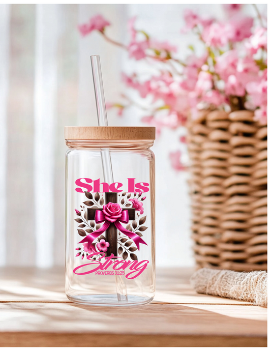 She Is Strong UV Decal